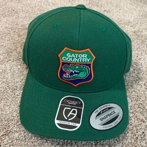NWT Florida Gator Country Snapback Hat Green Wool Blend Cap America Patch New
